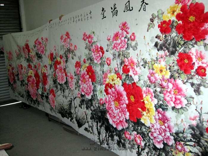 四尺国画牡丹图- 第一字画网Powered by Hishop